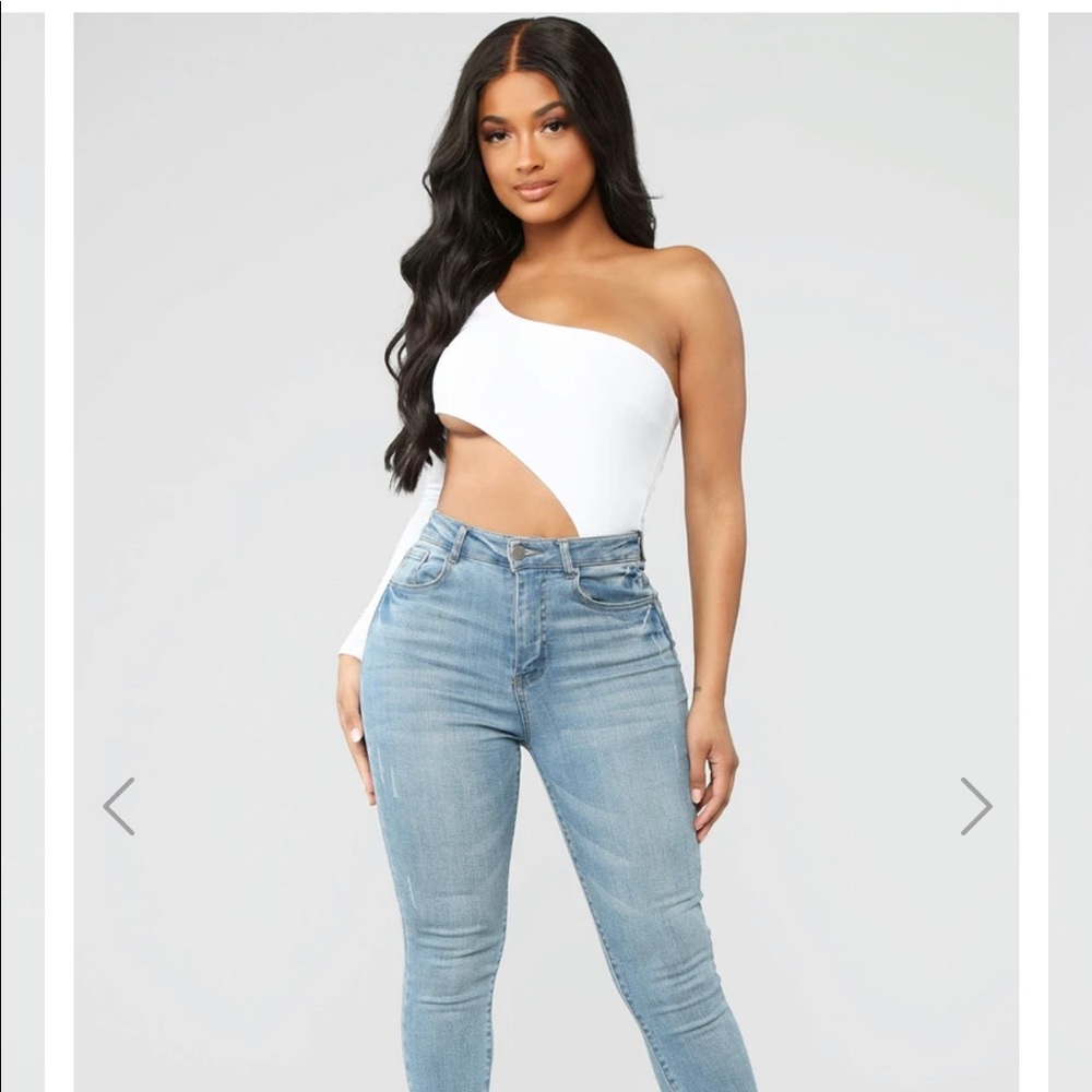 One shoulder bodysuit